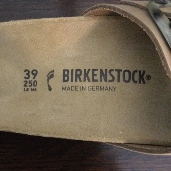 Birkenstock Madrid Torty Big Buckle Sandal Mud Green Nubuck Leather 39 New - Picture 4 of 8